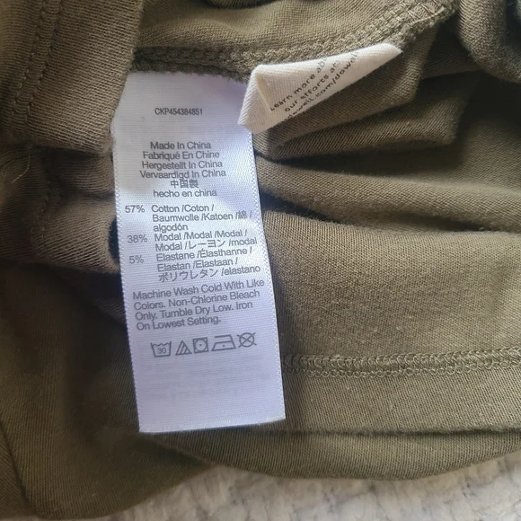 MWL Breeze Drawstring Romper Olive Green Sleeveless Women's Size M - Picture 10 of 11